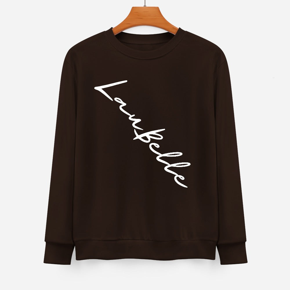 LauBelle Pure Cotton Front-Graphic Pullover Sweatshirt
