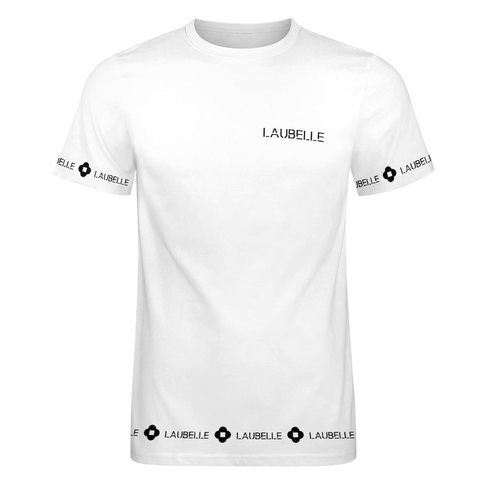 LauBelle - Men's Cotton T-shirt - Whiitee - LauBelle Brand