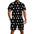 LauBelle - Men's one piece jumpsuit Short sleeved jumpsuit - Blackky - LauBelle Brand