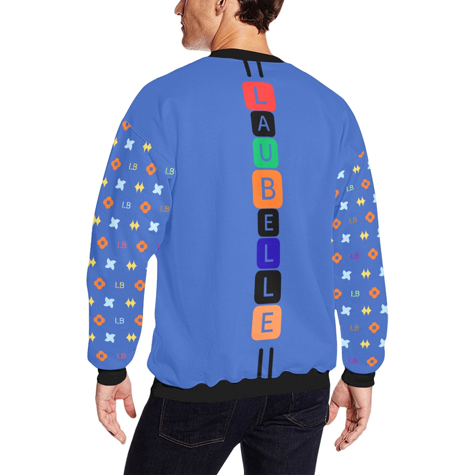 LauBelle Mens Plush Fuzzy Fleece Thermal Sweatshirt