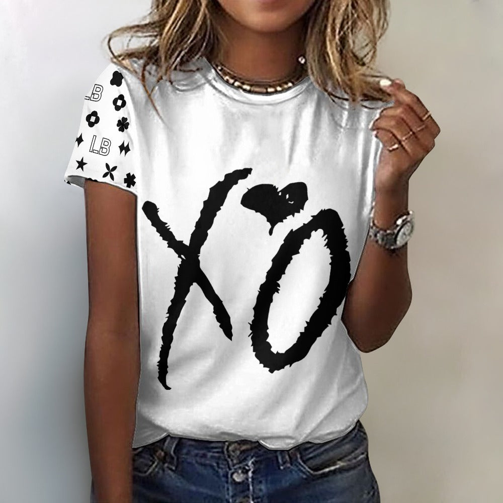 LauBelle - Women's 100% Cotton T-Shirt - White - LauBelle Brand