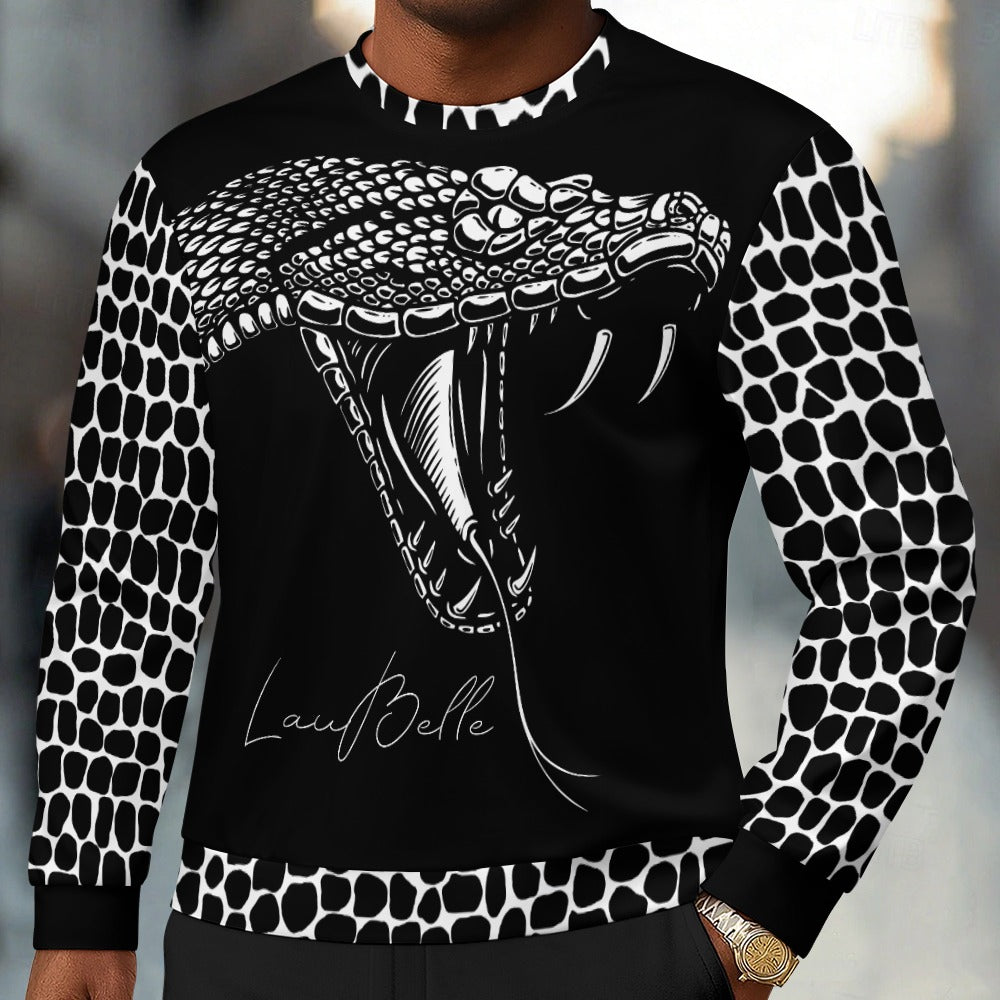 LauBelle Designer Crewneck Sweatshirt - Snake, Logo & Pattern Collection
