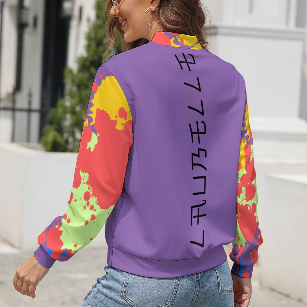 LauBelle Womens Tailored Athletic Zipper Workout Jacket