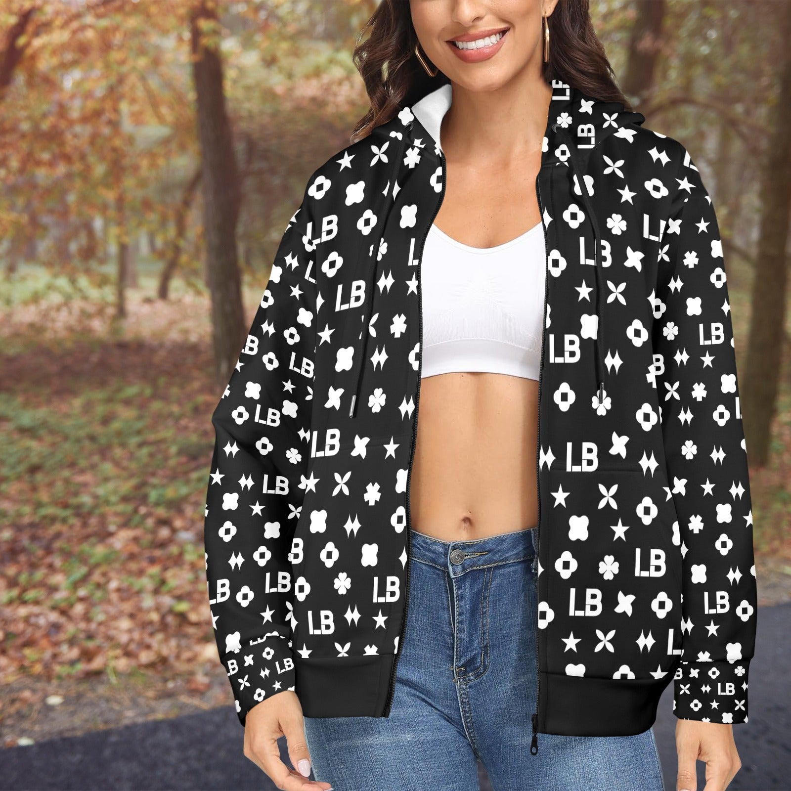 Women's Fleece Full-Zip Hoodie - LauBelle Brand