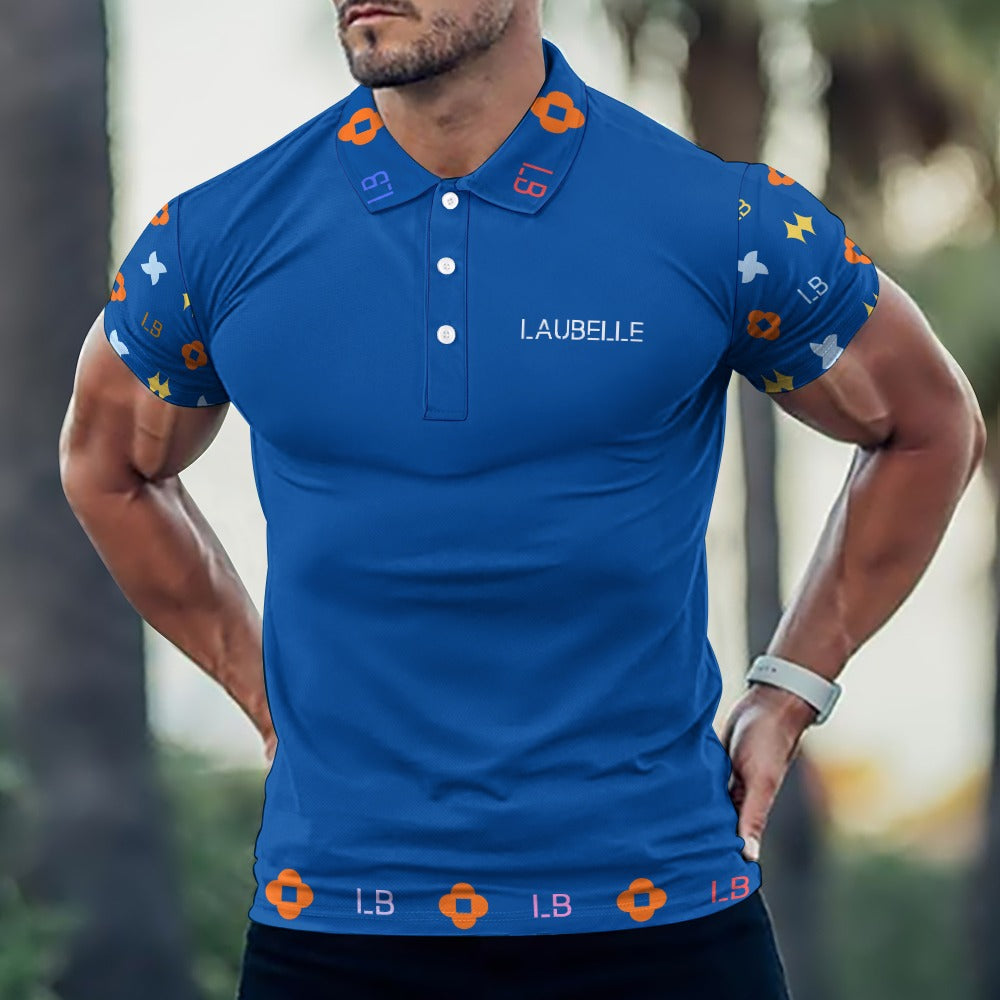 LauBelle - European Sode POLO Straight Shirt - skyy blue - LauBelle Brand