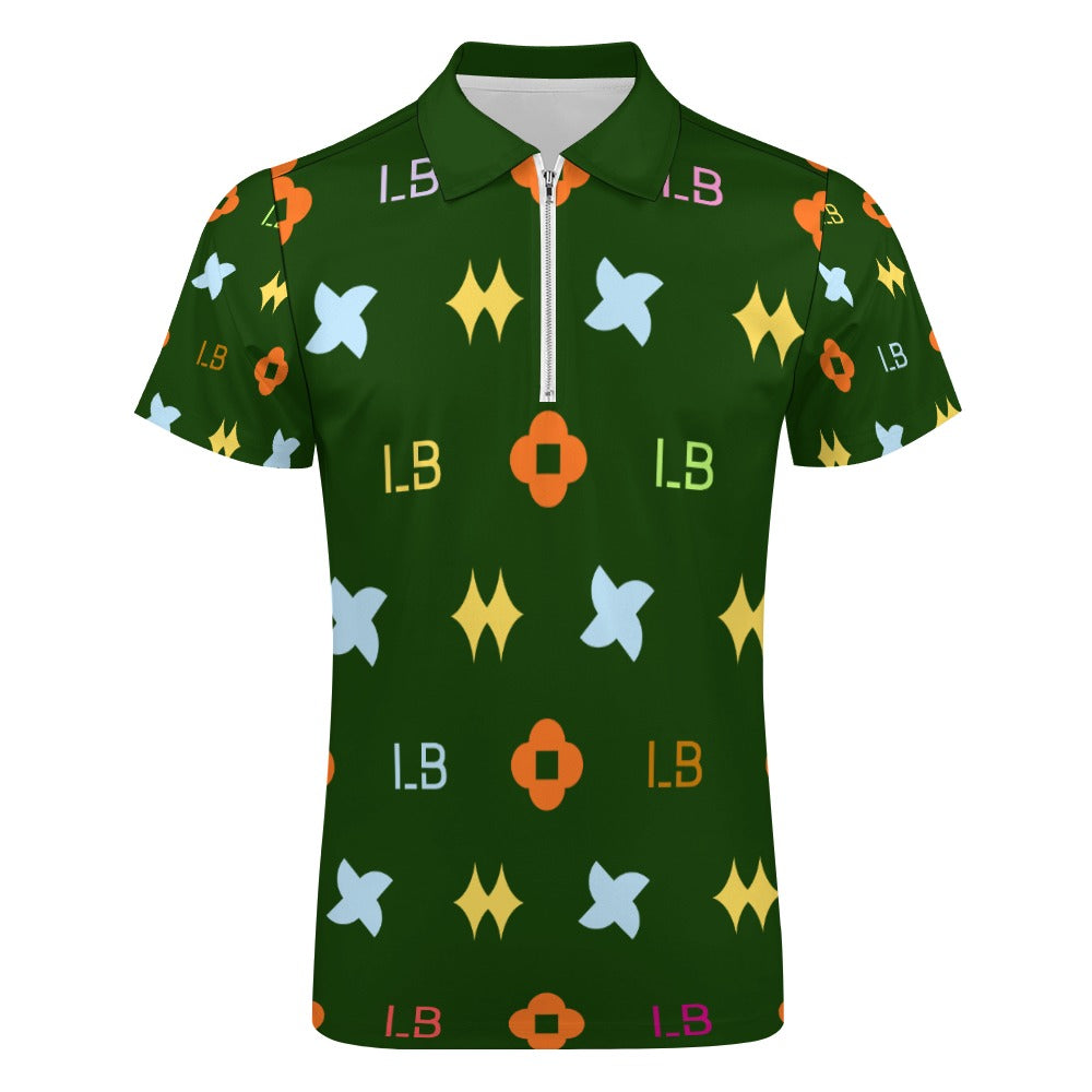 LauBelle - Short sleeve polo shirt - Dark Green - LauBelle Brand