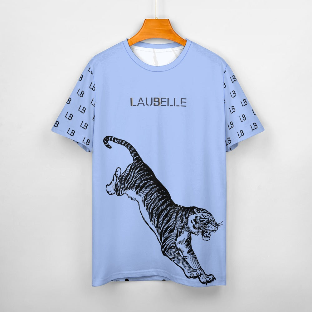 LauBelle - Men's Graphic Tiger Tee – Pure Cotton Graphic T-Shirt