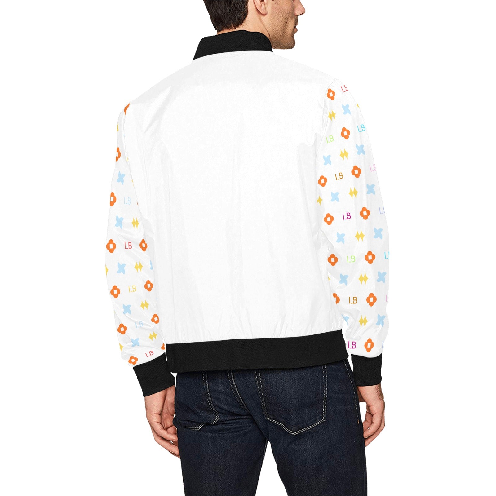 LauBelle Mens Heavyweight Zip-Up Bomber Jacket