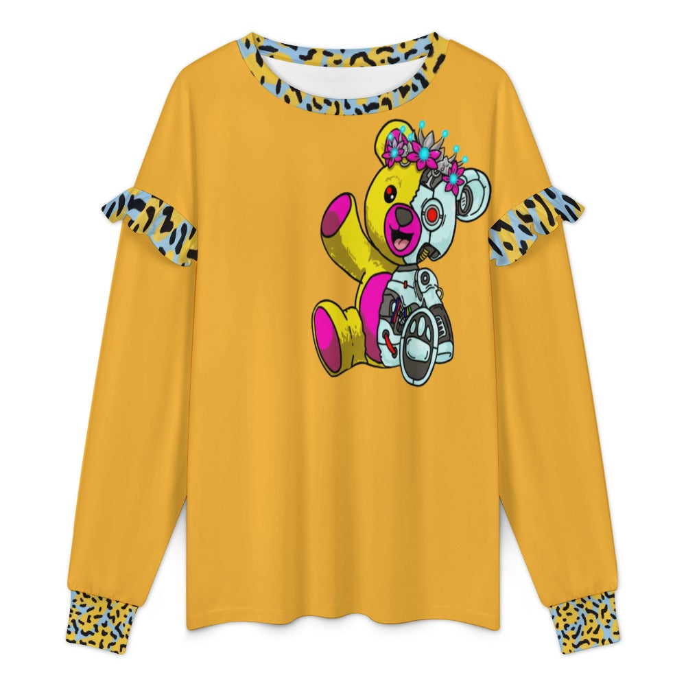 LauBelle - Women's lightweight sweatshirt with ruffle trim - LauBelle Brand