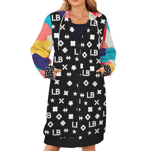 LauBelle - Women's Long Hooded Coat (H72) - LauBelle Brand