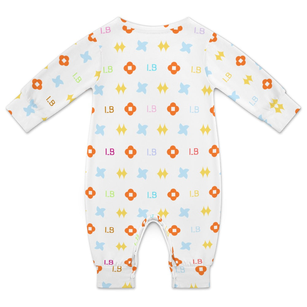 LauBelle Baby Soft Combed Cotton Long-Sleeve Bodysuit