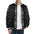 LauBelle Mens Sporty Striped-Trim Metal-Zip Bomber Jacket