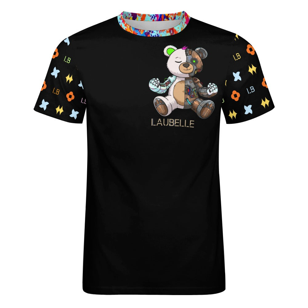 LauBelle - Men's Cotton T-shirt - Blacckk - LauBelle Brand