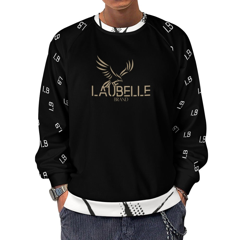 LauBelle Mens Classic Air-Layer Crewneck Sweatshirt