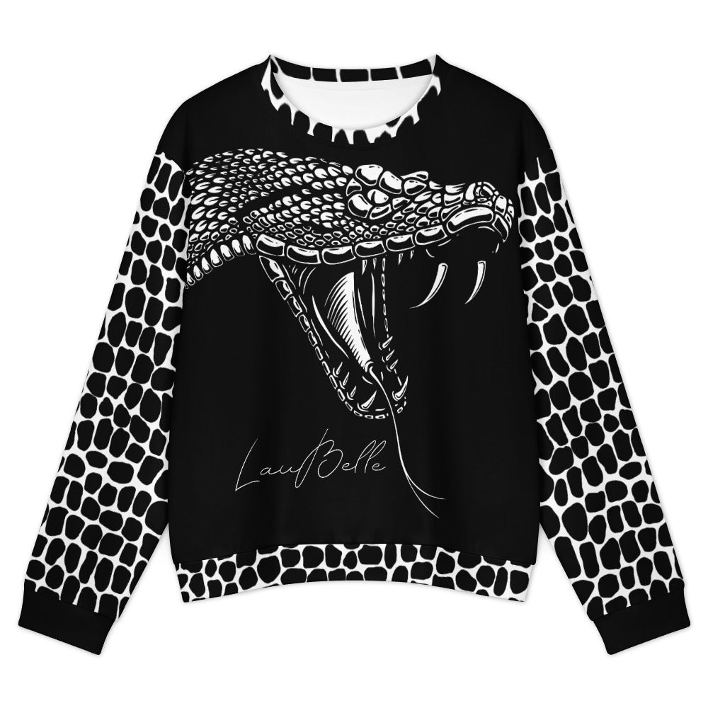 LauBelle Designer Crewneck Sweatshirt - Snake, Logo & Pattern Collection