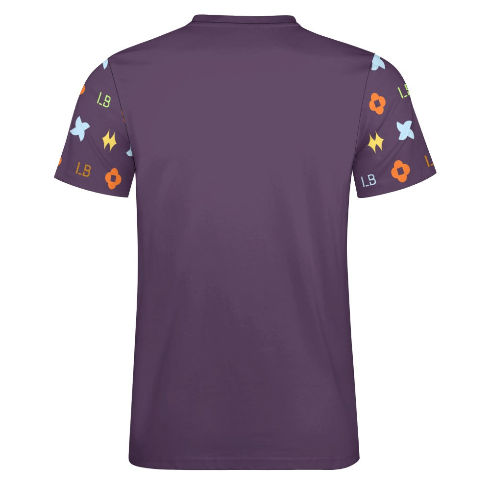 LauBelle - Men's Signature Script Tee – Pure Cotton Graphic T-Shirt