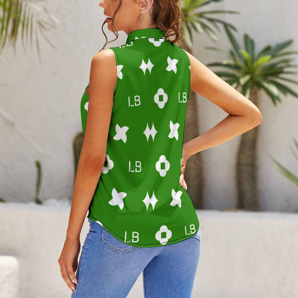 LauBelle - Summer Ladies Sleeveless Top - Greenn - LauBelle Brand