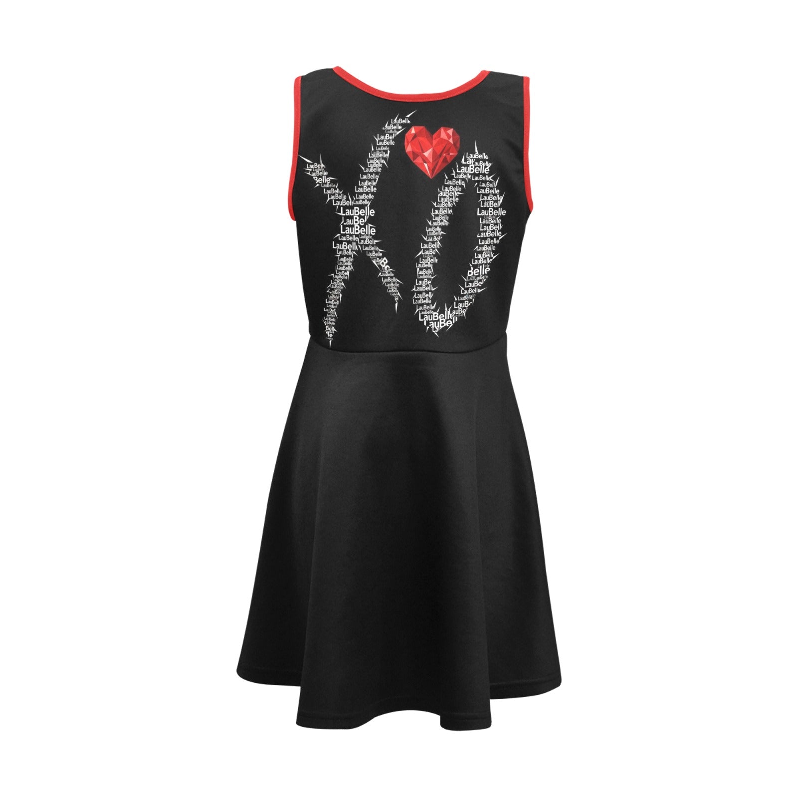 LauBelle - Girl's Sleeveless Sundress(ModelD56) - Black - LauBelle Brand