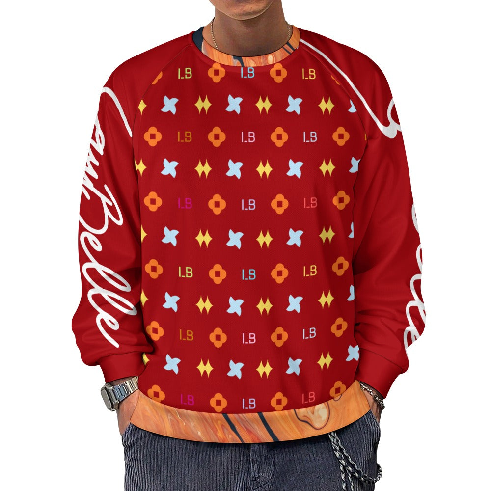LauBelle Mens Classic Air-Layer Crewneck Sweatshirt