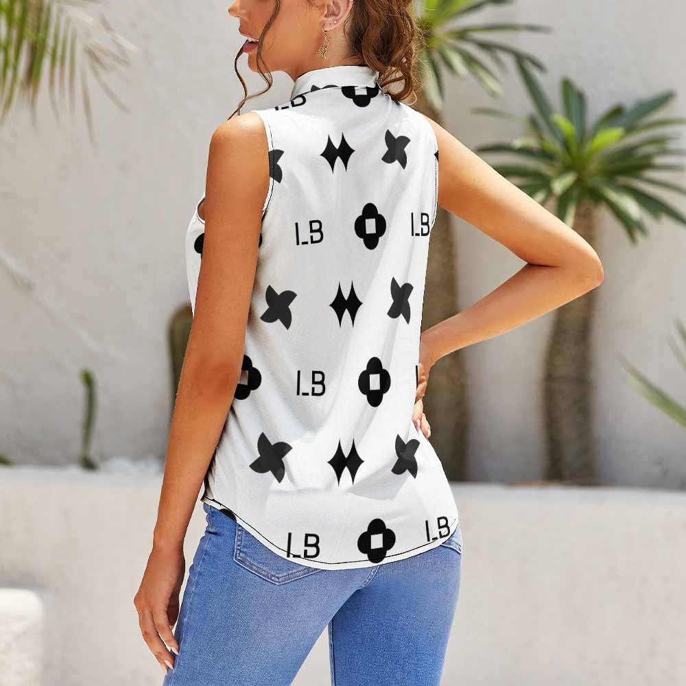 LauBelle - Ladies Sleeveless Top - Whitee - LauBelle Brand