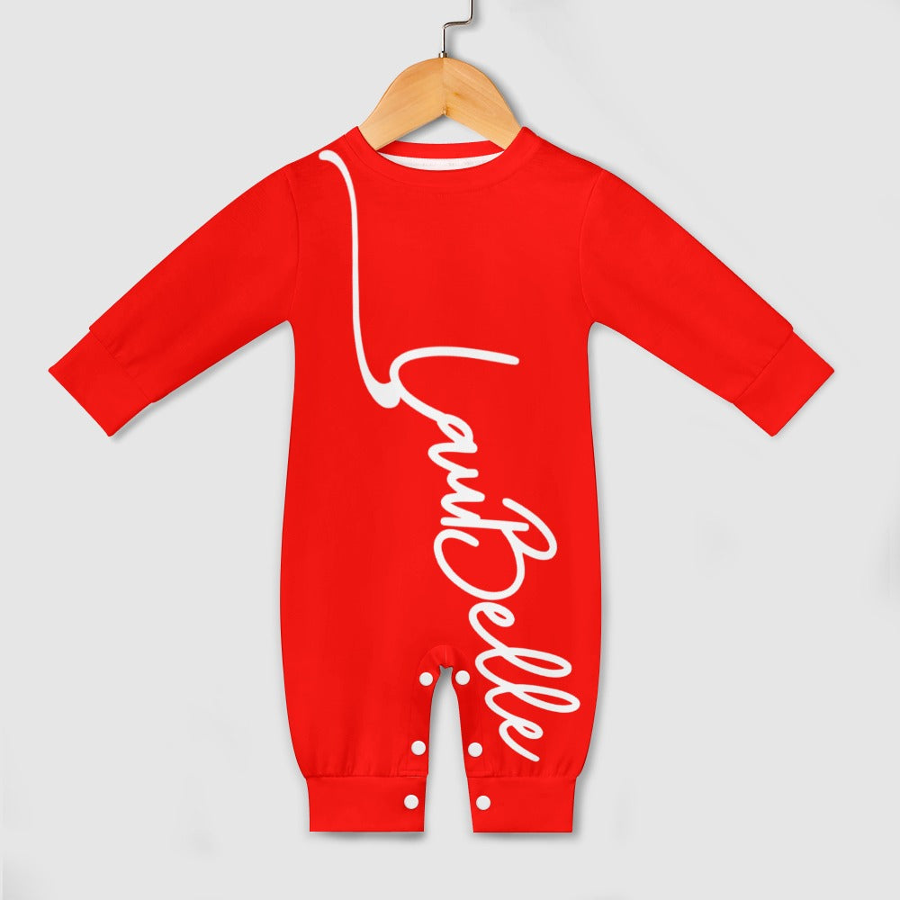 LauBelle Baby Soft Combed Cotton Long-Sleeve Bodysuit