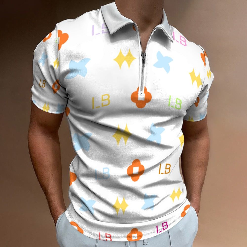 LauBelle - Short sleeve polo shirt - White - LauBelle Brand