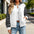 LauBelle Sport Athletic Hooded Baseball Varsity Jacket for her