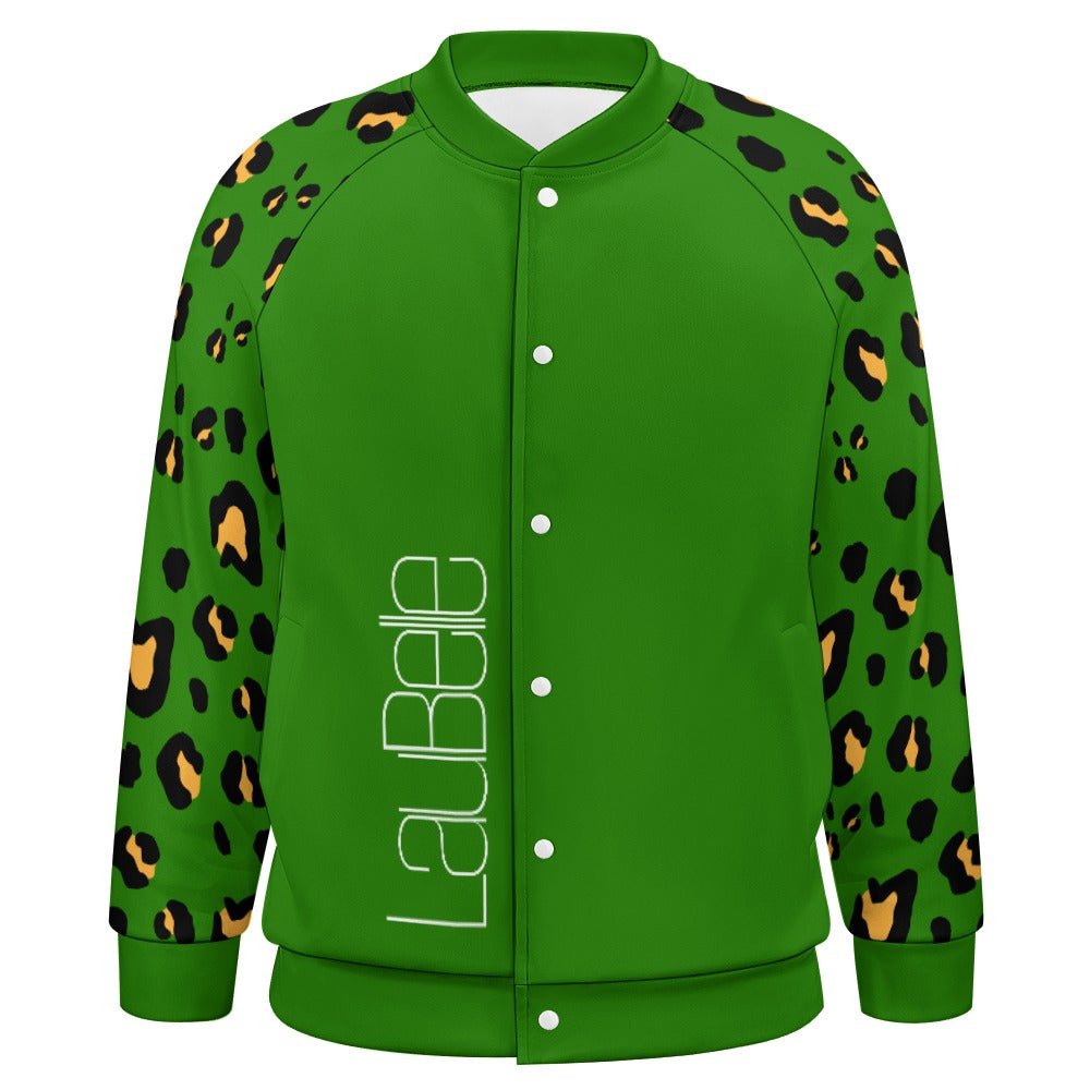 LauBelle Mens Classic Varsity Baseball Jacket Snap Button