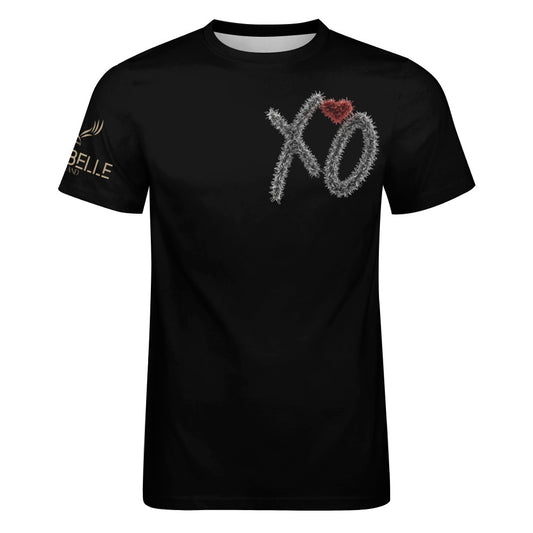 LauBelle - Men's Cotton T-shirt - XO Black - LauBelle Brand