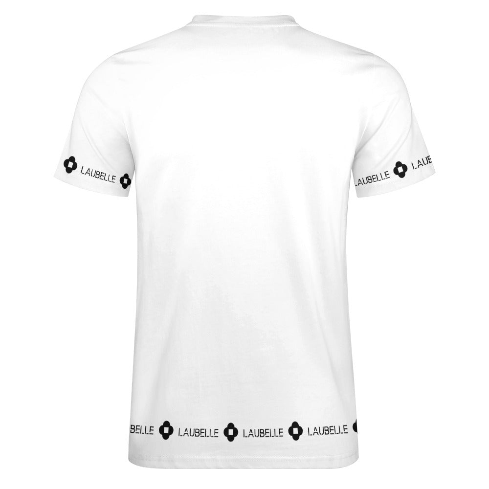 LauBelle - Men's Cotton T-shirt - Whiitee - LauBelle Brand