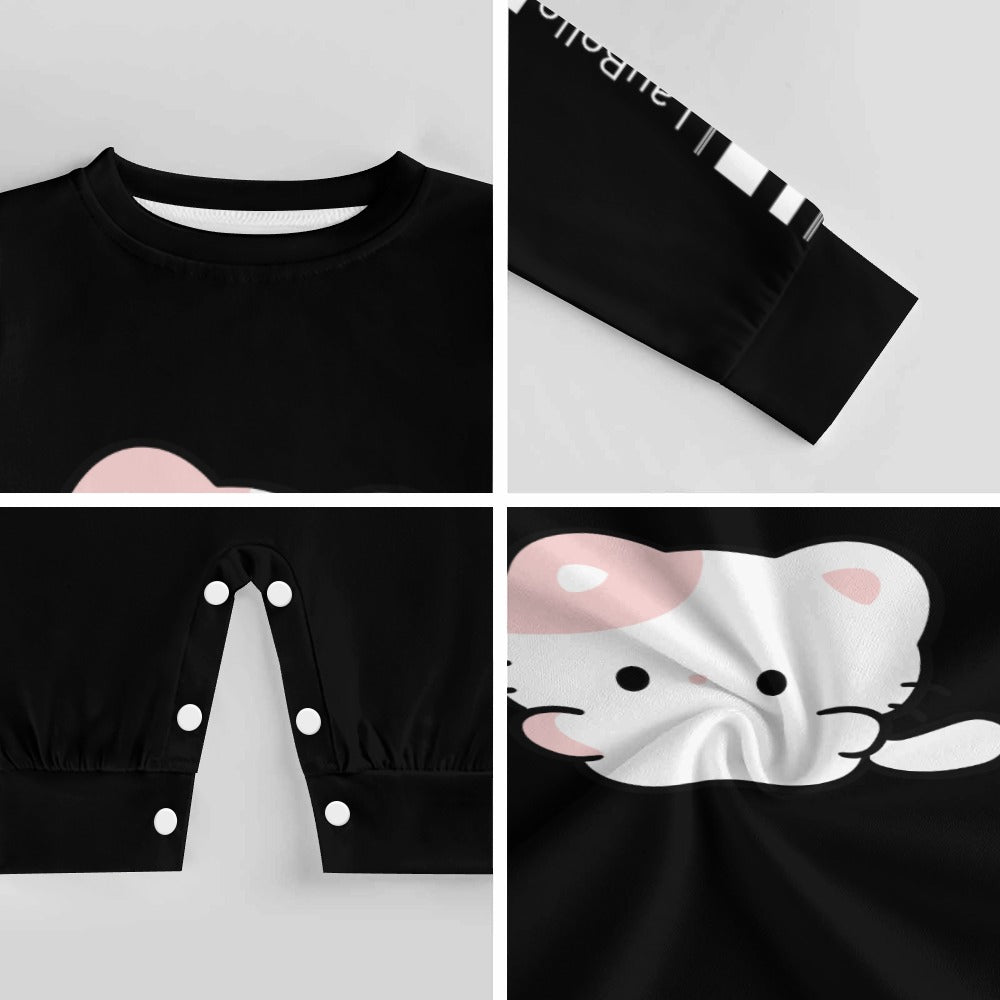 LauBelle Baby Soft Combed Cotton Long-Sleeve Bodysuit