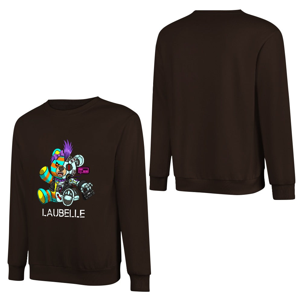 LauBelle Pure Cotton Front-Graphic Pullover Sweatshirt