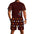 LauBelle - Men's one piece jumpsuit Short sleeved jumpsuit - Dark Redd - LauBelle Brand