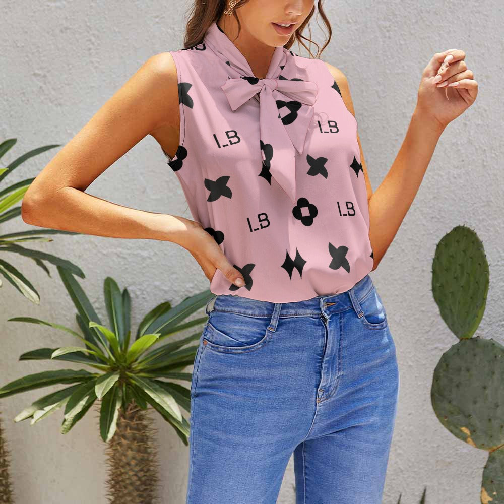 LauBelle - Summer Ladies Sleeveless Top - Pinkk - LauBelle Brand