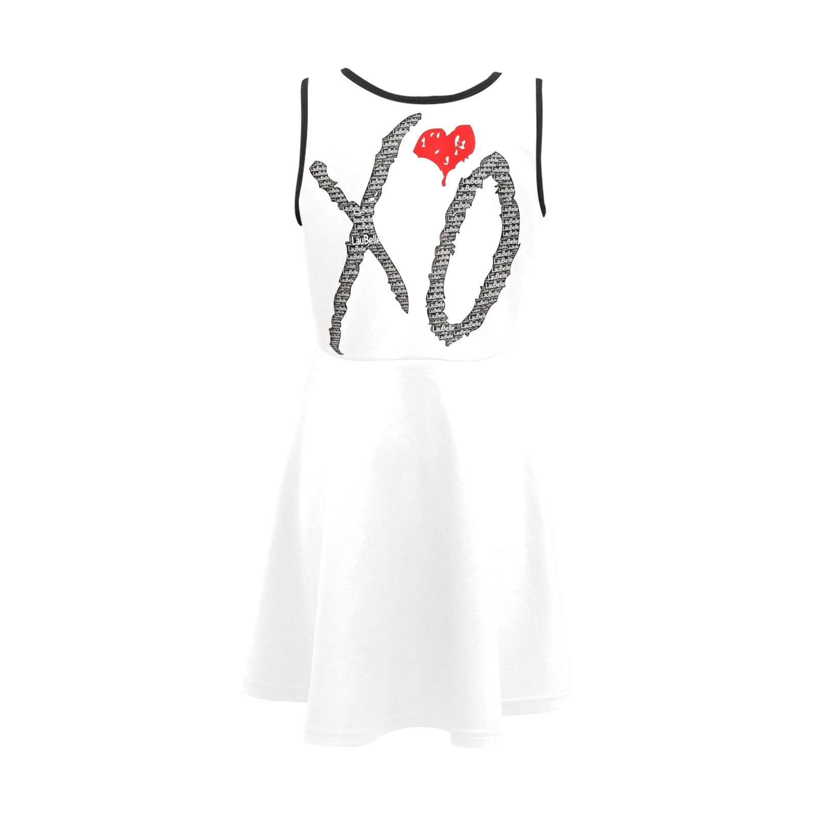 LauBelle - Girl's Sleeveless Sundress(ModelD56) - White - LauBelle Brand
