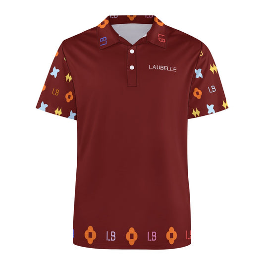 LauBelle - European Sode POLO Straight Shirt - Reddd - LauBelle Brand