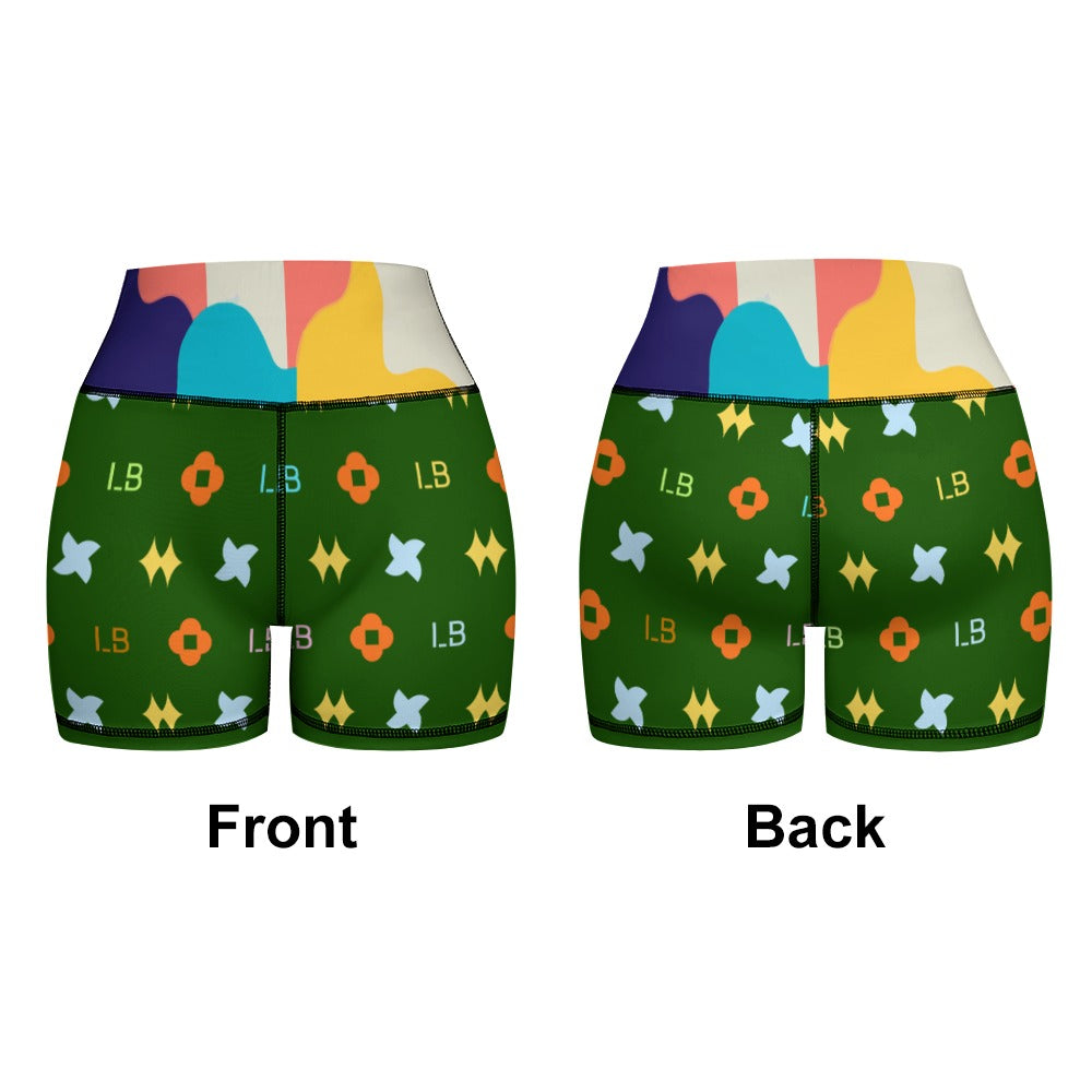LauBelle Womens Activewear Yoga Shorts & Sports Top Set