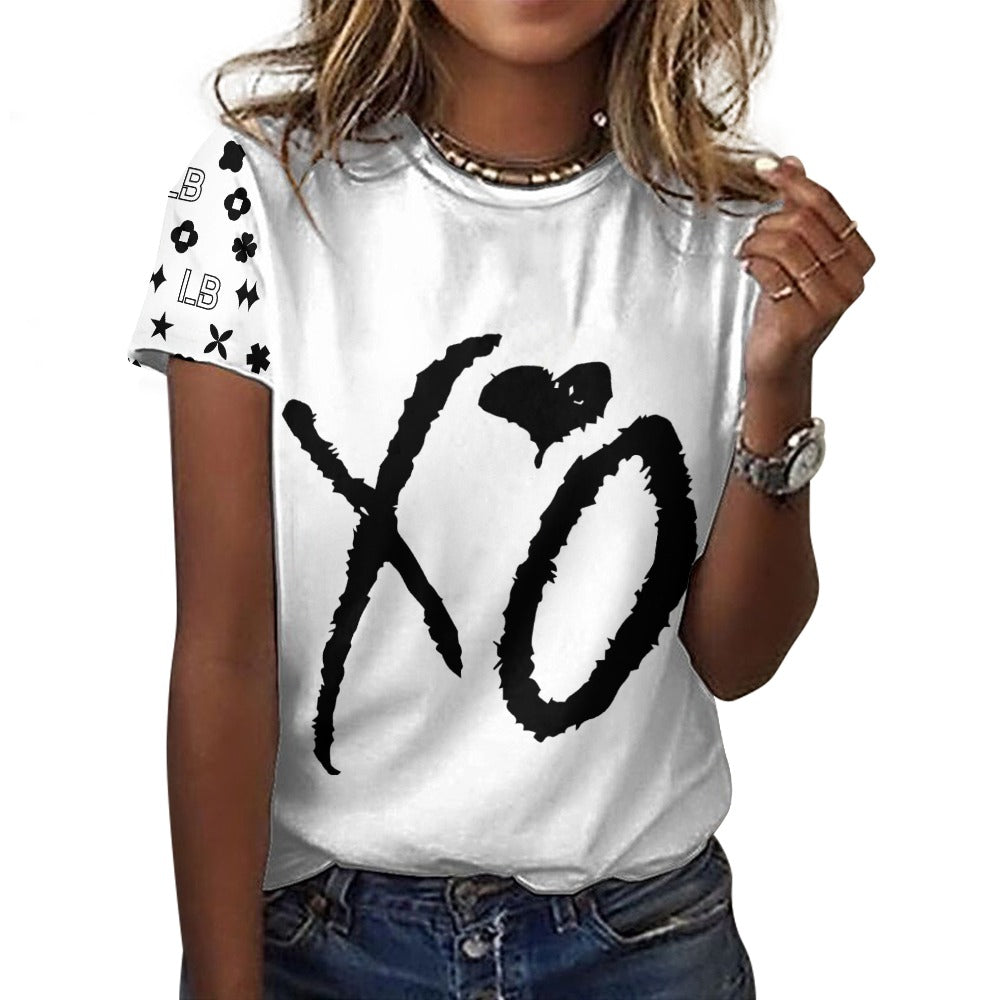 LauBelle - Women's 100% Cotton T-Shirt - White - LauBelle Brand