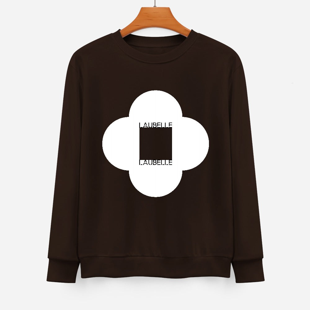 LauBelle Pure Cotton Front-Graphic Pullover Sweatshirt
