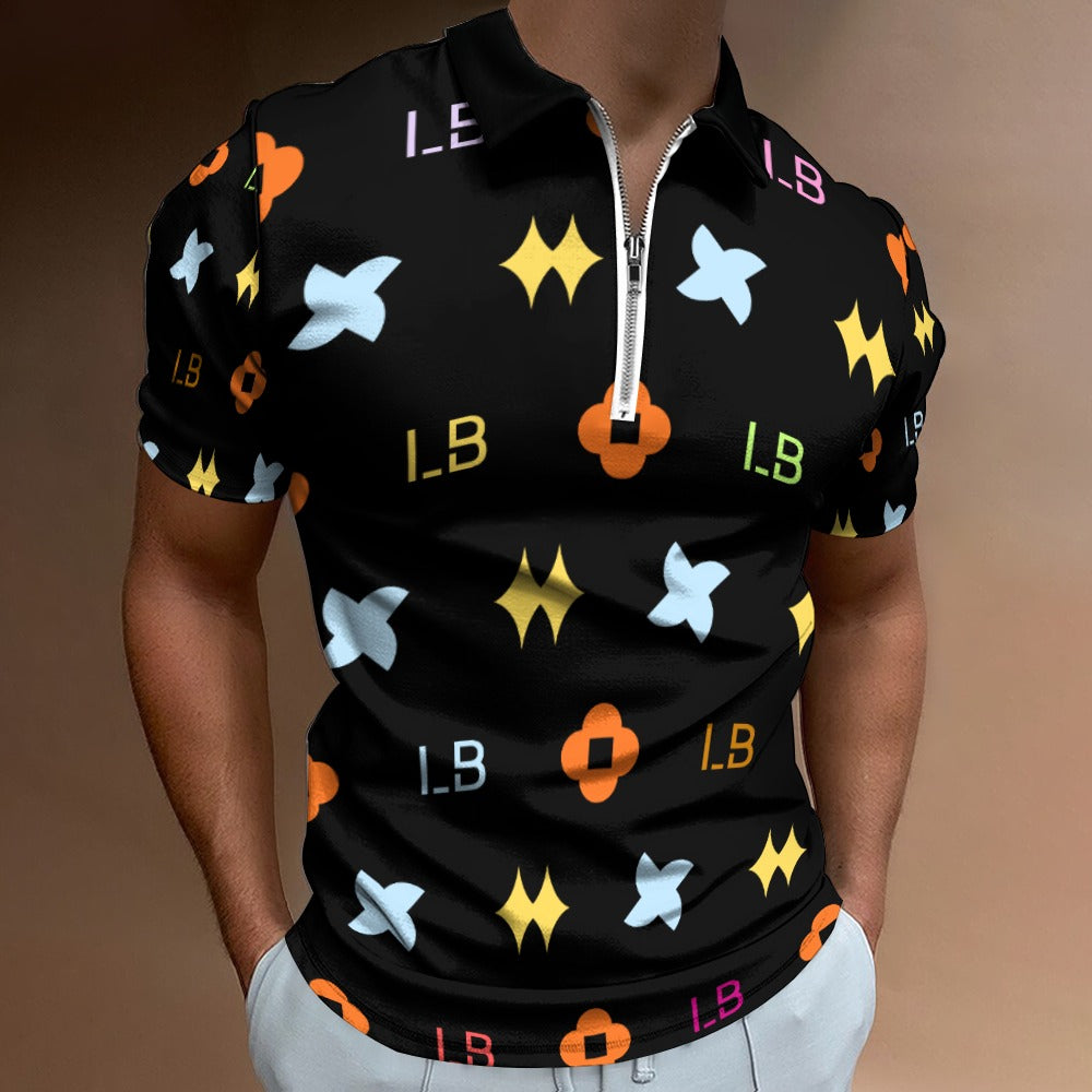 LauBelle - Short sleeve polo shirt - Black - LauBelle Brand