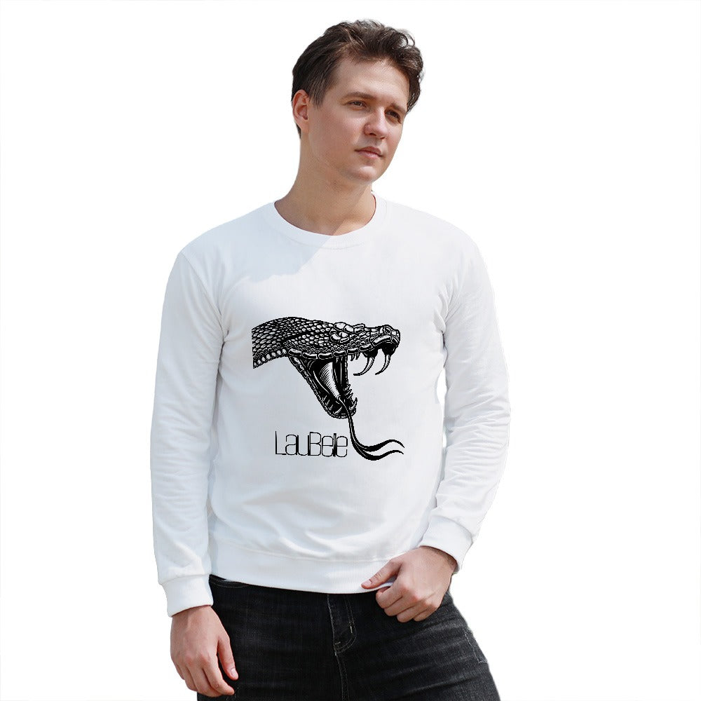 LauBelle Mens Ribbed-Cuff Heavy Cotton Thermal Long Sleeve