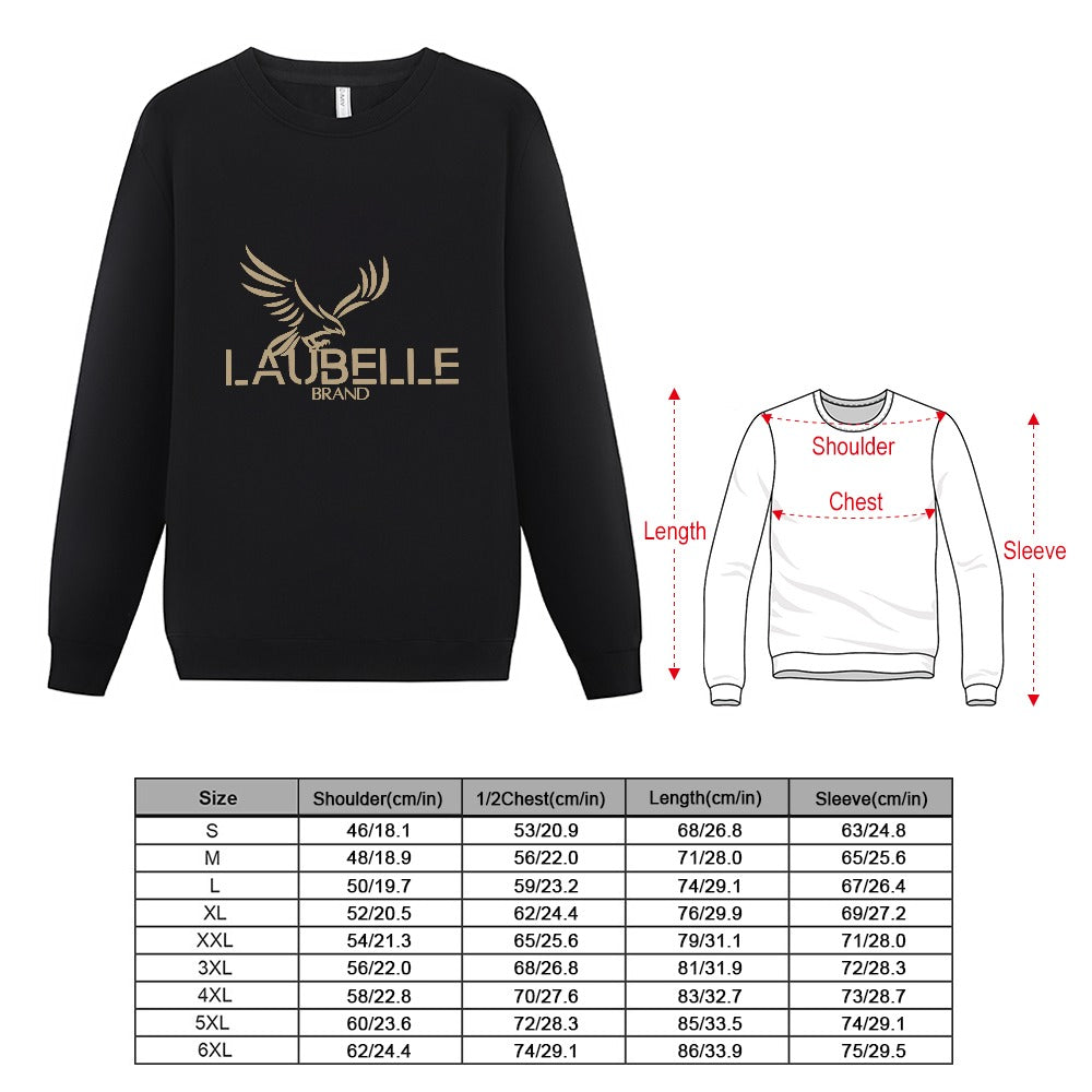 LauBelle Mens Heavyweight 230G Cotton Long Sleeve Shirt