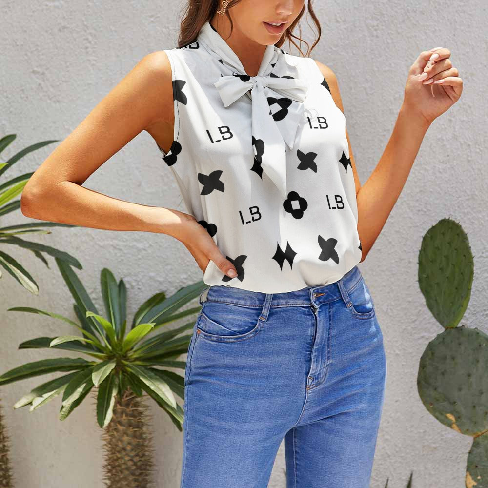 LauBelle - Ladies Sleeveless Top - Whitee - LauBelle Brand