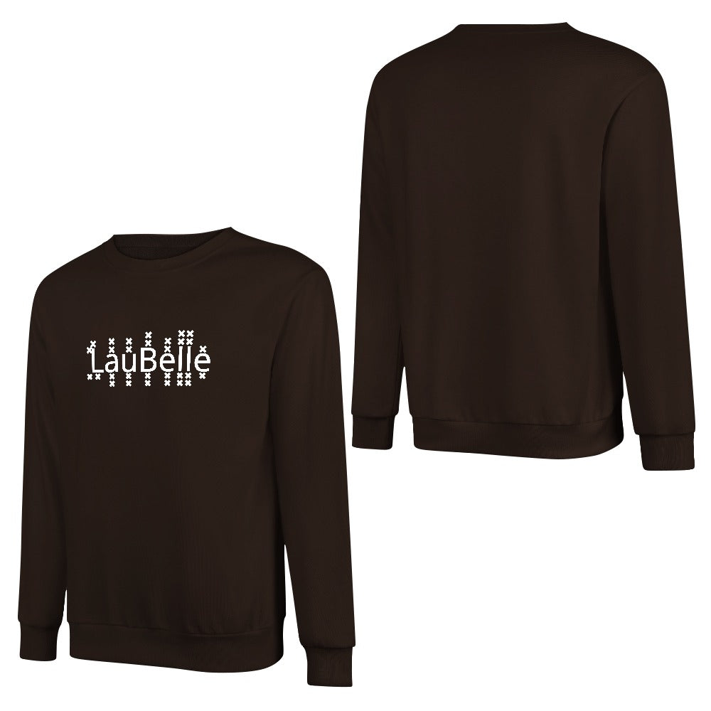 LauBelle Pure Cotton Front-Graphic Pullover Sweatshirt