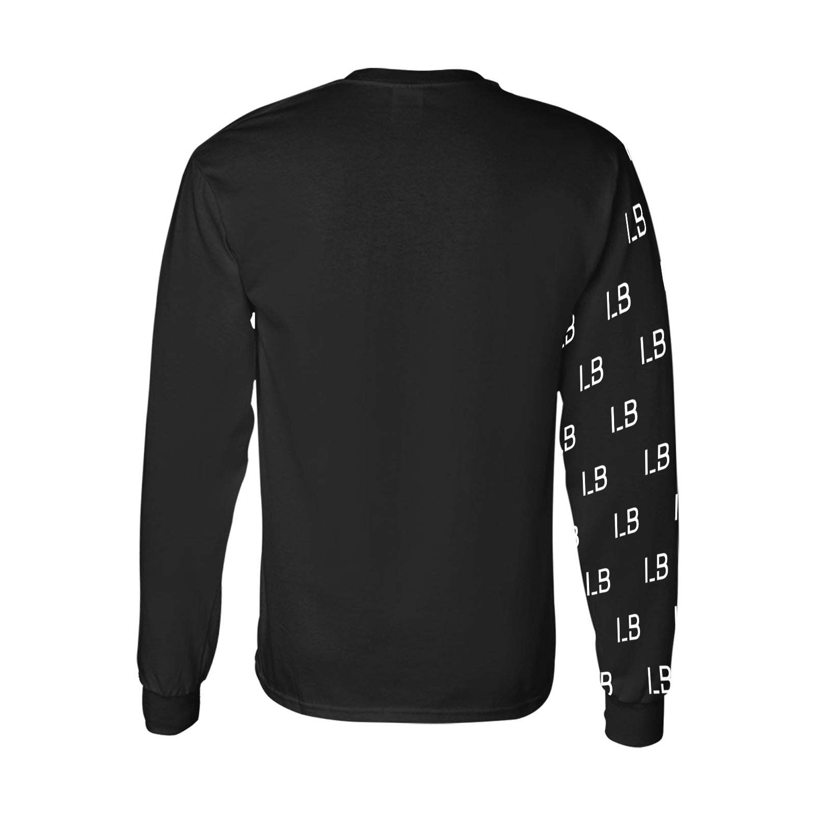 Black long-sleeve shirt with "LB" logos in white on the right sleeve.