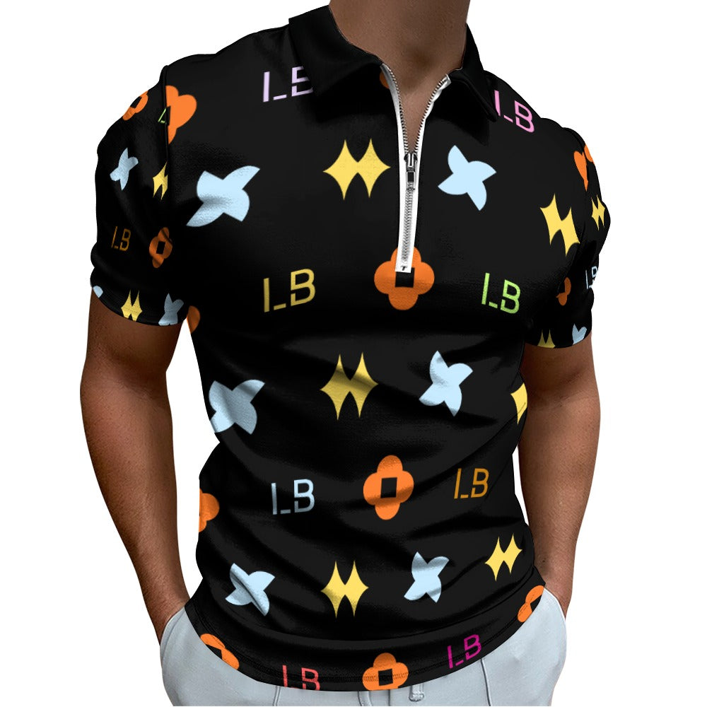 LauBelle - Short sleeve polo shirt - Black - LauBelle Brand