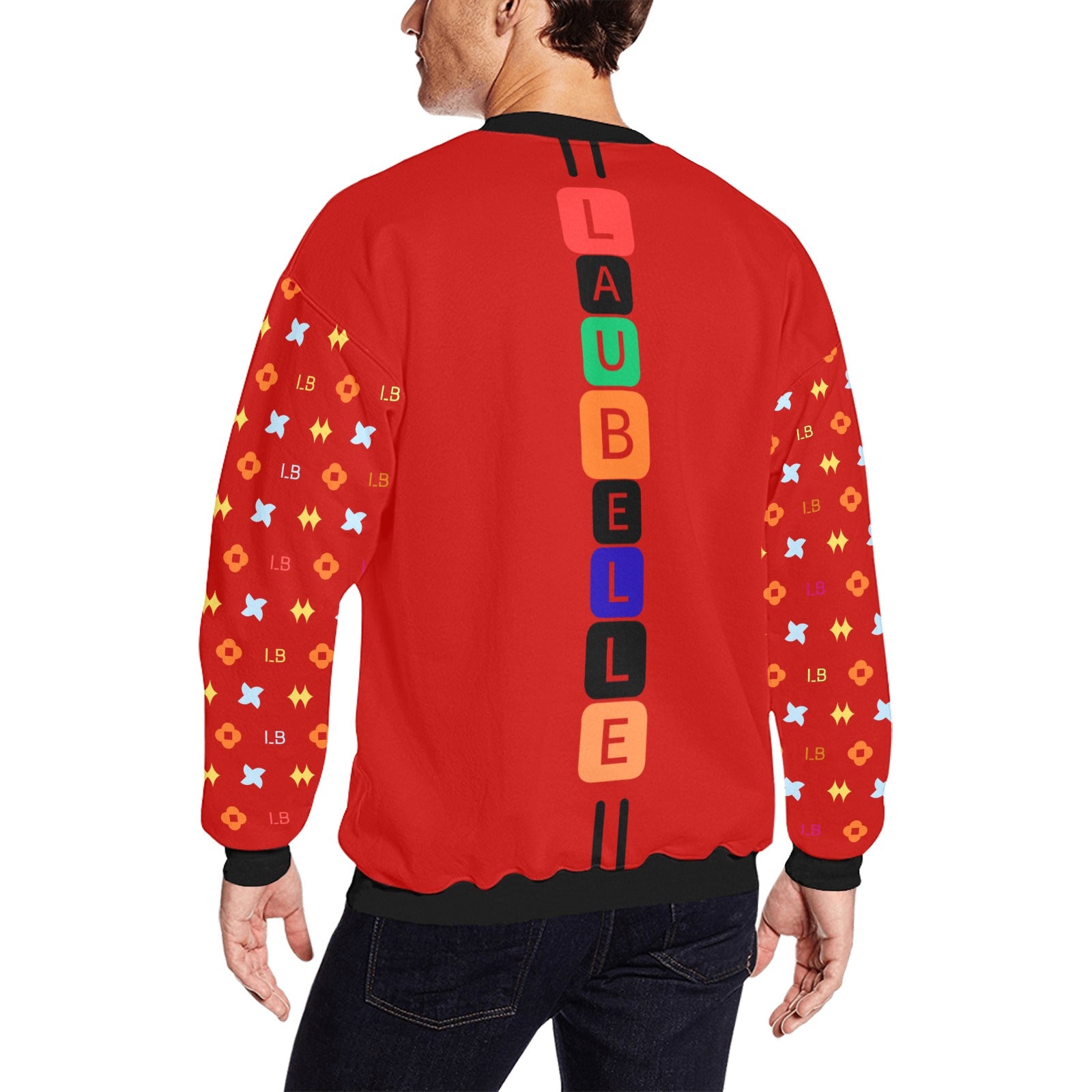 LauBelle Mens Plush Fuzzy Fleece Thermal Sweatshirt