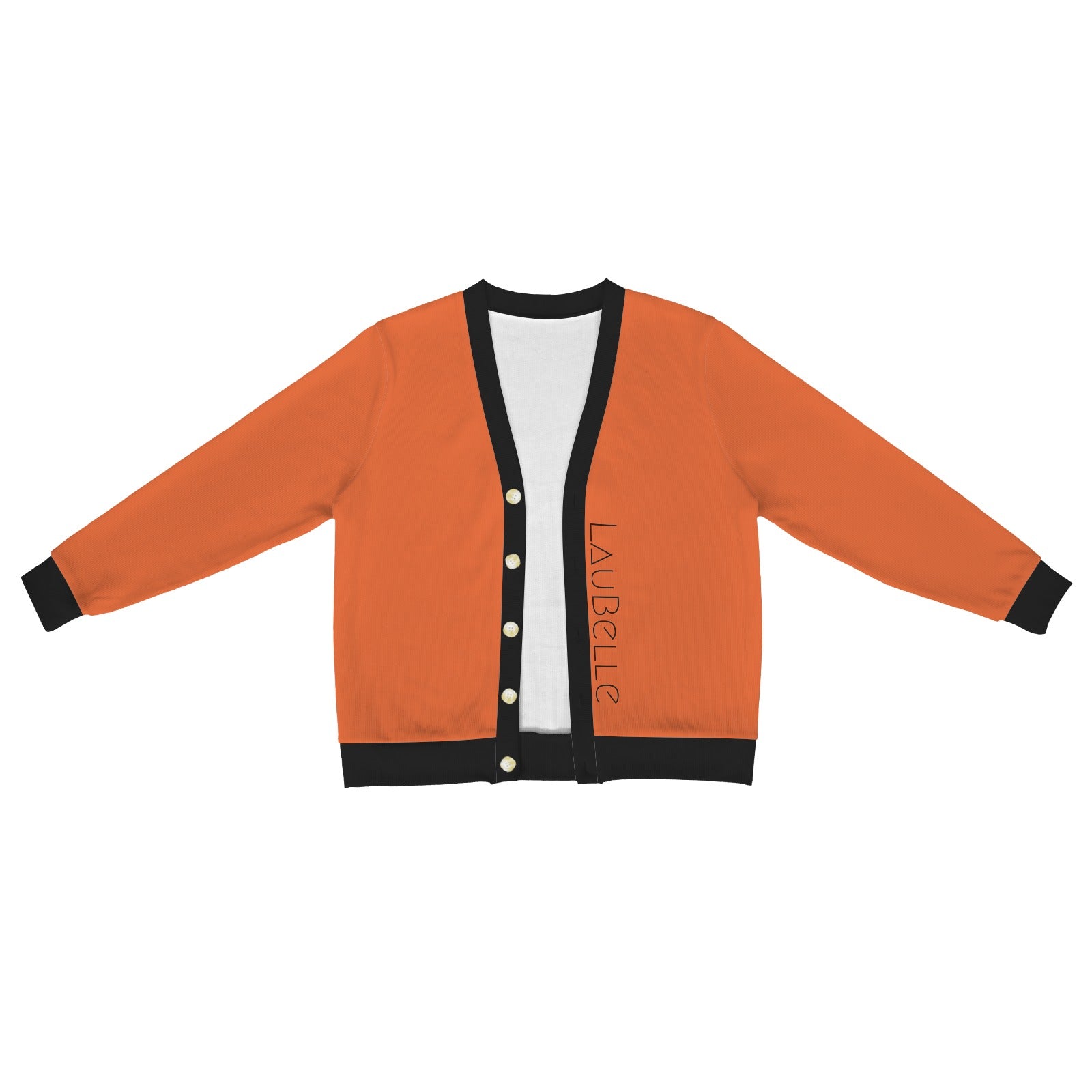 LauBelle Mens Tailored V-Neck Button-Up Cardigan