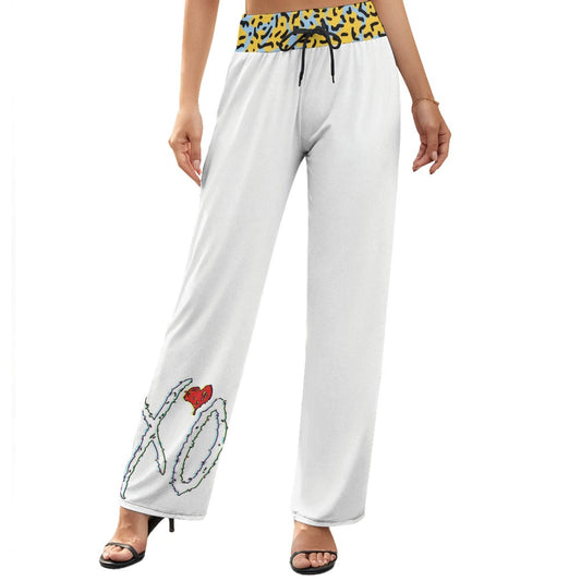 LauBelle - Women's Wide Leg Pants - White - LauBelle Brand