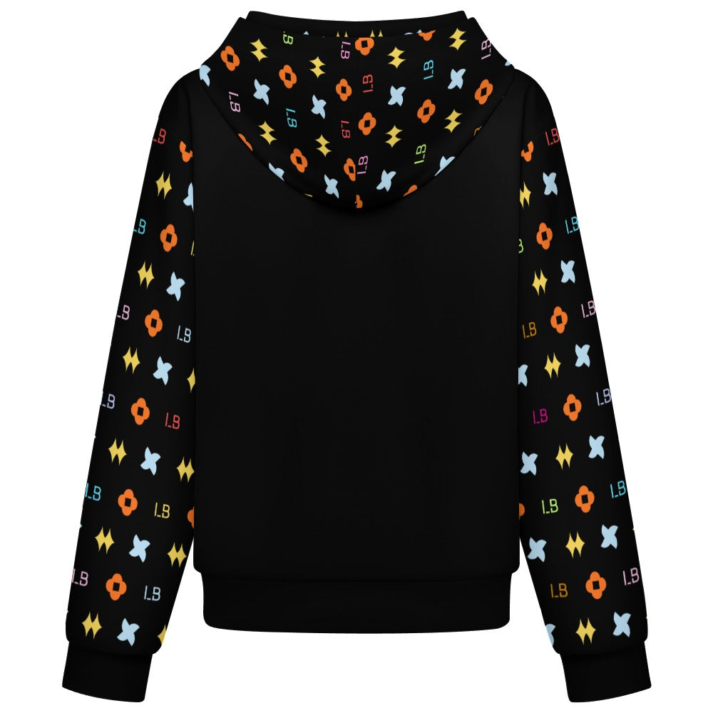 LauBelle Sport Athletic Hooded Baseball Varsity Jacket for her